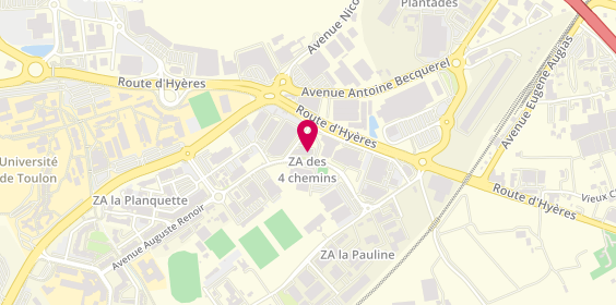 Plan de Aitec Solutions Impression, Informatique & Téléphonie, 290 avenue Robespierre, 83130 La Garde