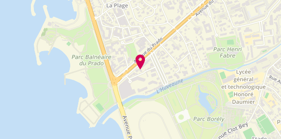 Plan de Capella Media, 565 avenue du Prado, 13008 Marseille