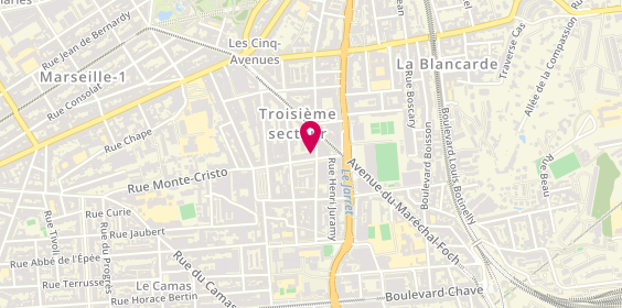 Plan de XEFI Marseille 4, 8 Rue du Bosquet, 13004 Marseille