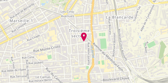 Plan de XEFI Marseille 4, 8 Rue du Bosquet, 13004 Marseille