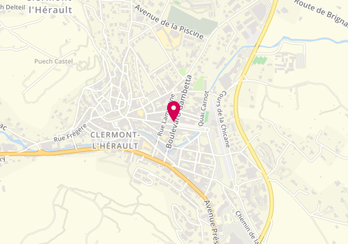 Plan de Papeterie Chalaguier - Esprit d'Encres, 23 Boulevard Gambetta, 34800 Clermont-l'Hérault