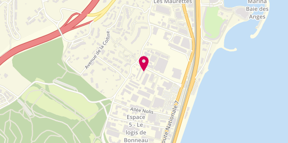 Plan de Axion Network Informatique, 285 avenue des Maurettes, 06270 Villeneuve-Loubet