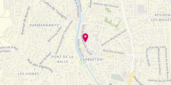 Plan de AROB@SE Cote Sud, 35 Rue du Général de Gaulle, 40130 Capbreton