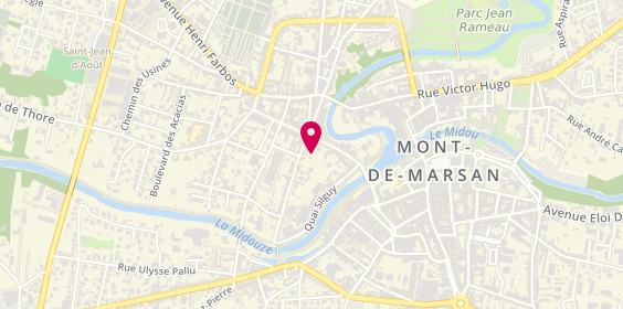 Plan de Mdm Informatique, 1 Bis Place Raymond Poincaré, 40000 Mont-de-Marsan