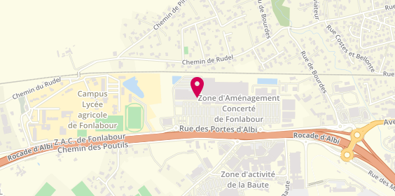 Plan de Darty Albi, Zone Aménagement de Fonlabour
Centre Commercial Les
Rue des Portes d'Albi, 81000 Albi, France