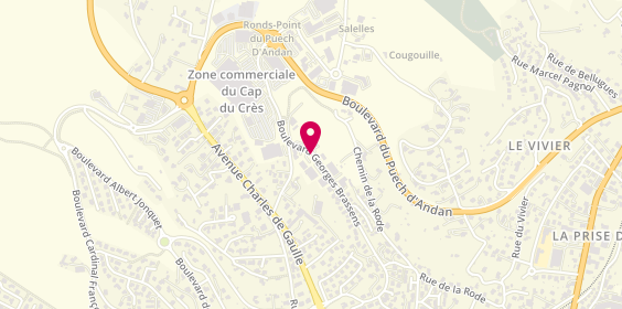 Plan de Conforama, Zone Aménagement Cap du Crès Boulevard Georges Brassens, 12100 Millau