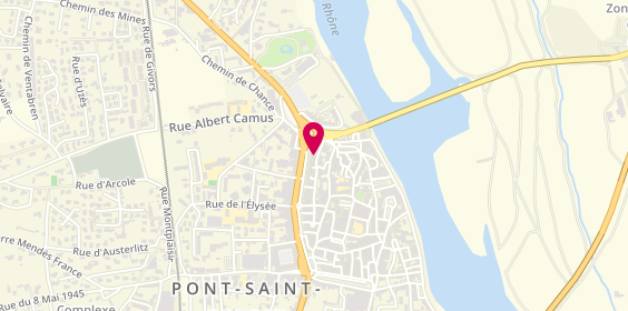 Plan de Aipp-Assistance Informatique Photocopieur Papeteri, 35 Rue des 3 Journées, 30130 Pont-Saint-Esprit