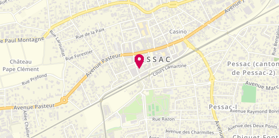 Plan de Pessac Cartouche, 3 Esplanade Charles de Gaulle
Face A la Gare, 33600 Pessac Centre