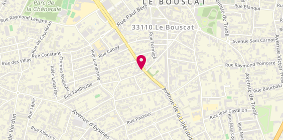 Plan de 2Asi Informatique, 220 avenue de la Libération Charles de Gaulle, 33110 Le Bouscat