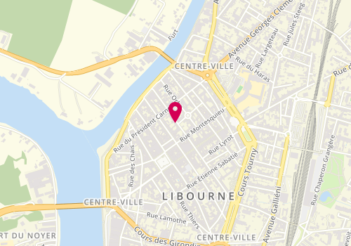 Plan de Nod Systems Libourne (Infogaran), 46 Rue Jean Jacques Rousseau, 33500 Libourne