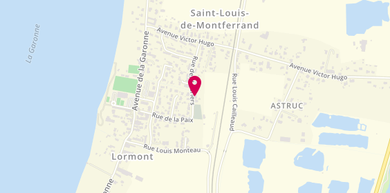 Plan de ABC SOFT Informatique, 21 Rue des Lauriers, 33440 Saint-Louis-de-Montferrand
