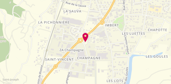Plan de Dami, Zone d'Activités Économiques Champagne
45 Impasse Émile Junique, 07300 Tournon-sur-Rhône