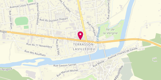 Plan de Station Service Informatique, 12 avenue Victor Hugo, 24120 Terrasson-Lavilledieu