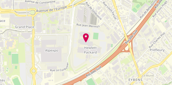 Plan de Hewlett Packard Enterprise France, 5 Rue Raymond Chanas, 38320 Grenoble