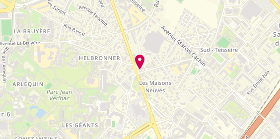 Plan de AAMSET Grenoble, 5 square des Maisons Neuves, 38320 Eybens