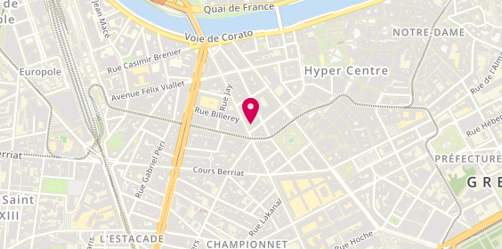 Plan de Hashtag Informatique, 18 Rue Clôt Bey, 38000 Grenoble