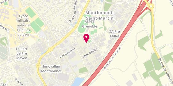 Plan de Microstore, 888 chemin de la Croix Verte, 38330 Montbonnot-Saint-Martin