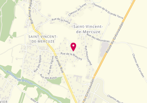 Plan de McAndCo9, 30 Impasse Branchy, 38660 Saint-Vincent-de-Mercuze