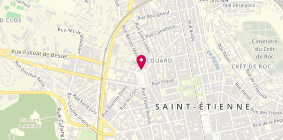 Plan de Sim Radio Electronique, 18 place Jacquard, 42000 Saint-Étienne