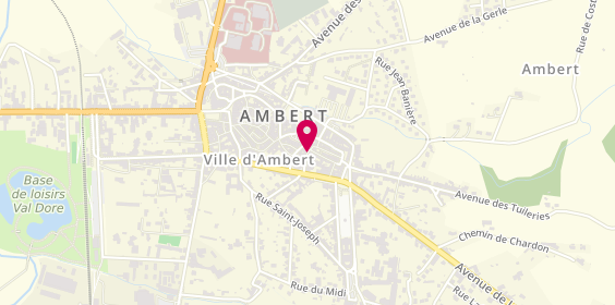 Plan de Ambert Micro Informatique, 2 Rue de la Salerie, 63600 Ambert