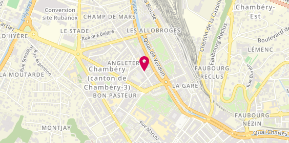 Plan de Allincash, 100 Rue Nicolas Parent, 73000 Chambéry