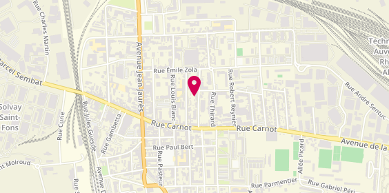 Plan de Eye Shield Informatique, 16 Rue Antoine Pommerol, 69190 Saint-Fons