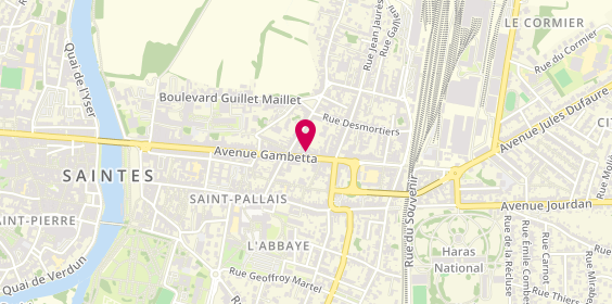Plan de Acropole Aquitaine Informatique, 119 avenue Gambetta, 17100 Saintes