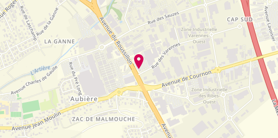 Plan de Ldlc Clermont Ferrand, 23 avenue du Roussillon, 63170 Aubière