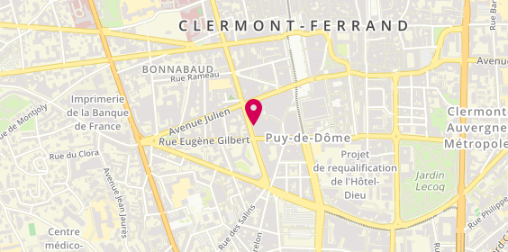 Plan de Clermont Cartouches, 35 Rue Bonnabaud, 63000 Clermont-Ferrand