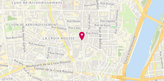 Plan de Mondial Cartouches, 1 grande Rue de la Croix-Rousse, 69004 Lyon