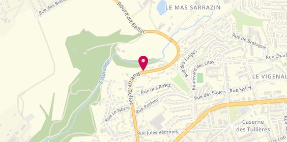 Plan de Informatic Bureau Services Limousin, 165 Rue de Bellac, 87100 Limoges