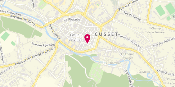 Plan de Cusset Informatique, 7 Rue Rocher Favye, 03300 Cusset