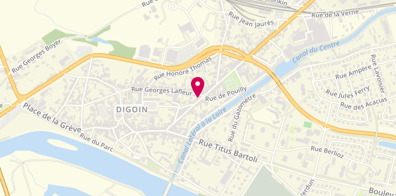Plan de Pc Help, 25 avenue du Général de Gaulle, 71160 Digoin