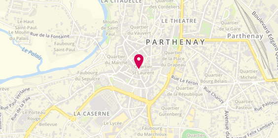 Plan de Microgat Informatique, 4 place Saint-Laurent, 79200 Parthenay