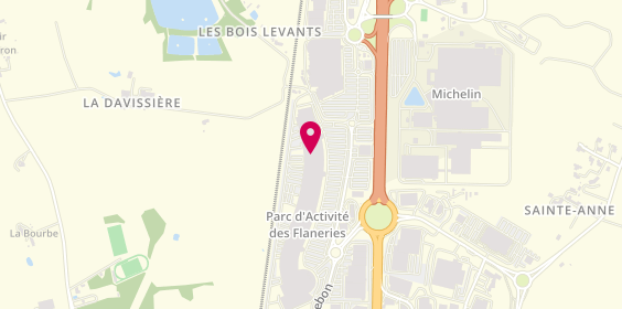 Plan de FNAC, Route de Nantes Centre Commercial Les Flâneries, 85000 La Roche-sur-Yon