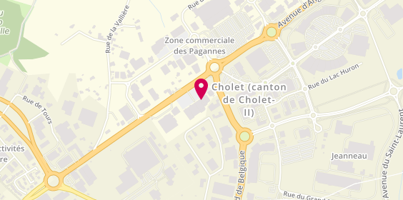 Plan de Bureau Vallée, 28 avenue Edmond Michelet, 49300 Cholet