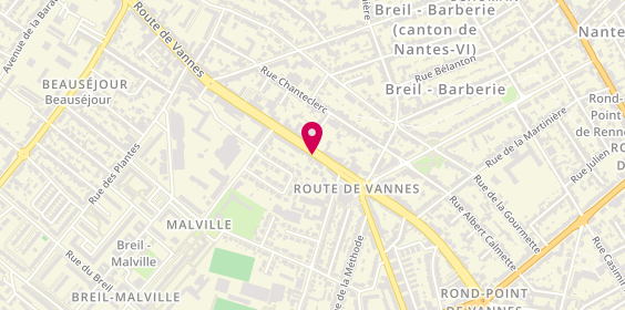 Plan de Athéna Informatique, 15-17 Route de Vannes, 44100 Nantes