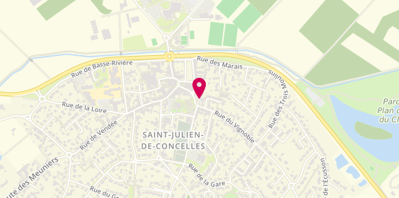 Plan de CODEVCO Solutions Informatiques, 14 Place de l'Europe, 44450 Saint-Julien-de-Concelles
