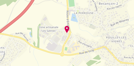 Plan de Logopress, Rue d'Emagny, 25115 Pouilley-les-Vignes