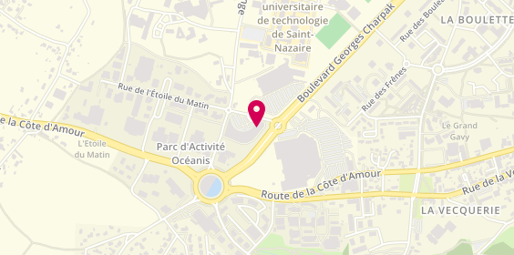 Plan de Office Dépôt, Rue de la Côté de Nacre, 44600 Saint-Nazaire