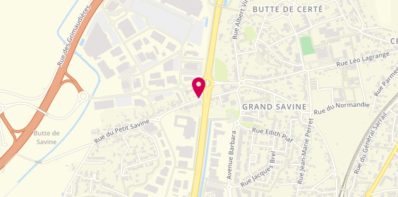 Plan de CYBERTEK Saint-Nazaire, 2 Rue du Petit Savine, 44570 Trignac