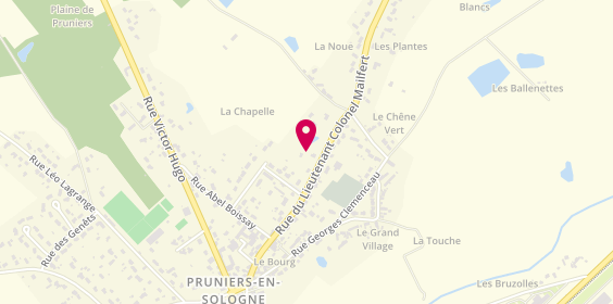 Plan de Webchor, 820 Rue du Lt Colonel Mailfert, 41200 Pruniers-en-Sologne