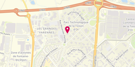 Plan de Infoburo, 3 Rue Louis de Broglie, 21000 Dijon