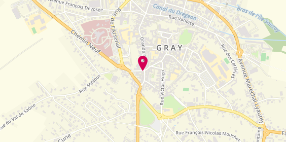 Plan de Pro-gray Informatique, 35 Grande Rue, 70100 Gray