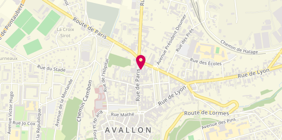 Plan de Aballo Informatique, 30 Rue de Paris, 89200 Avallon