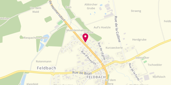 Plan de Alsaformatique, 18 Rue de Heimersdorf, 68640 Feldbach
