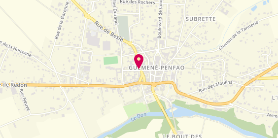 Plan de Don & Vilaine Informatique, 16 Rue du Vélodrome, 44290 Guémené-Penfao