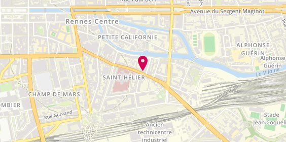 Plan de Pc 35, 57 Rue Saint-Hélier, 35000 Rennes