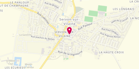 Plan de Cronos Informatique, 9 Rue Théodore Gaudiche, 35530 Servon-sur-Vilaine