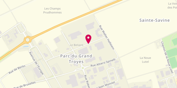 Plan de Maubrey Bureautique, 4 Rue Paul Henri Spaak, 10300 Sainte-Savine